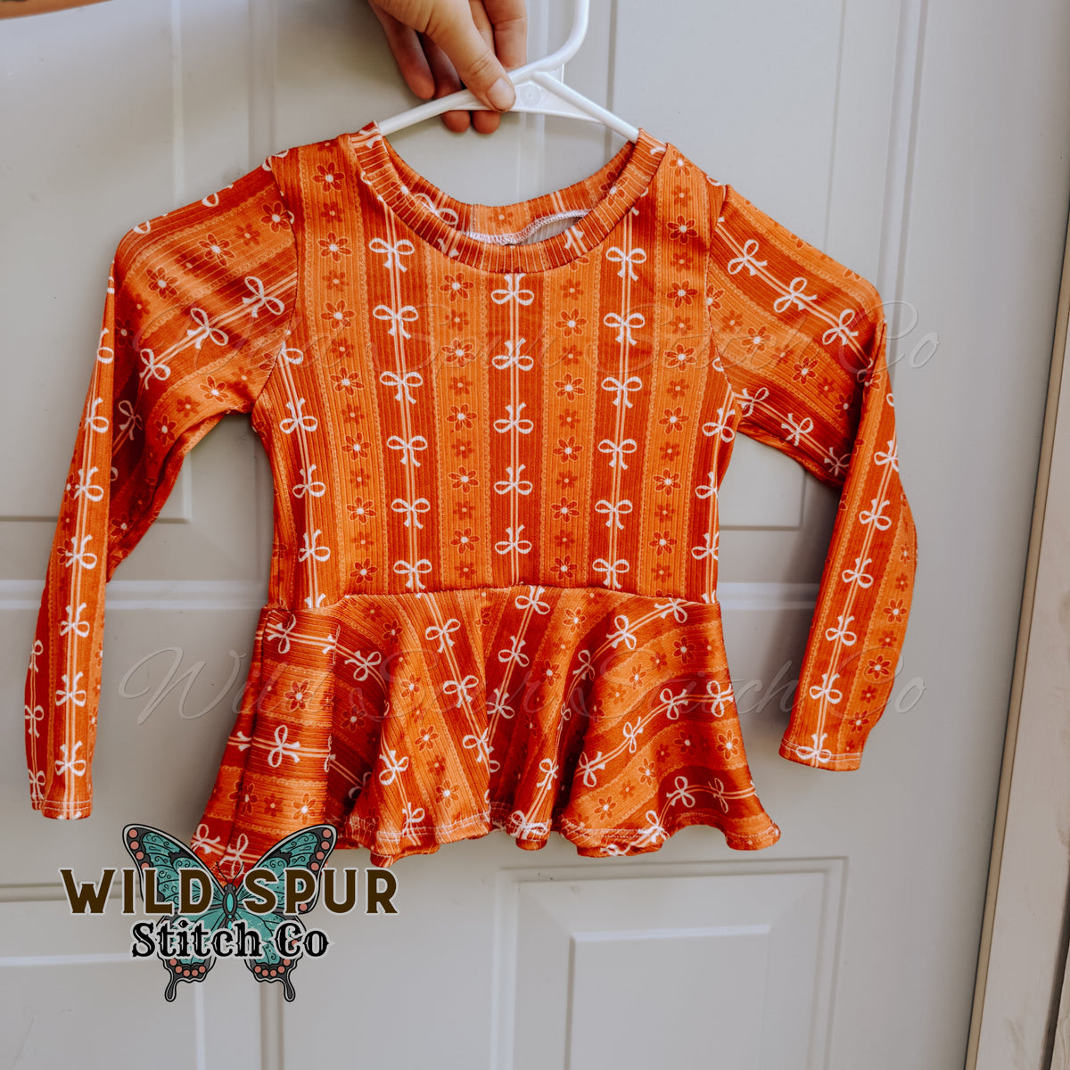 4t Fall Bow LS Peplum