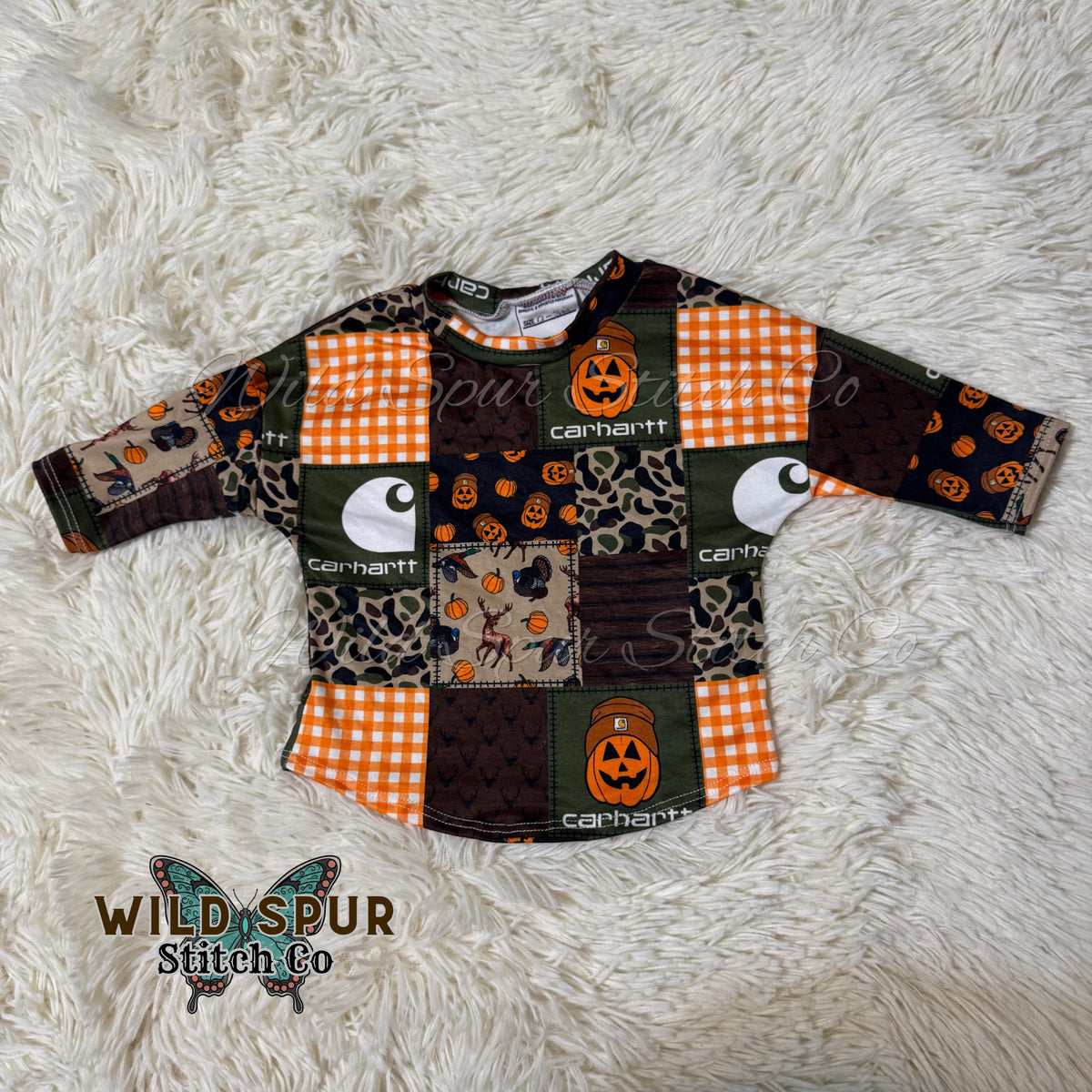 0/3m Carhartt Pumpkin Patch LS Dolman